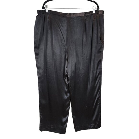 Dana Buchman Woman 100% Silk Pleated Front Trouser Pants‎ Straight Leg Lined 22 - Picture 2 of 8